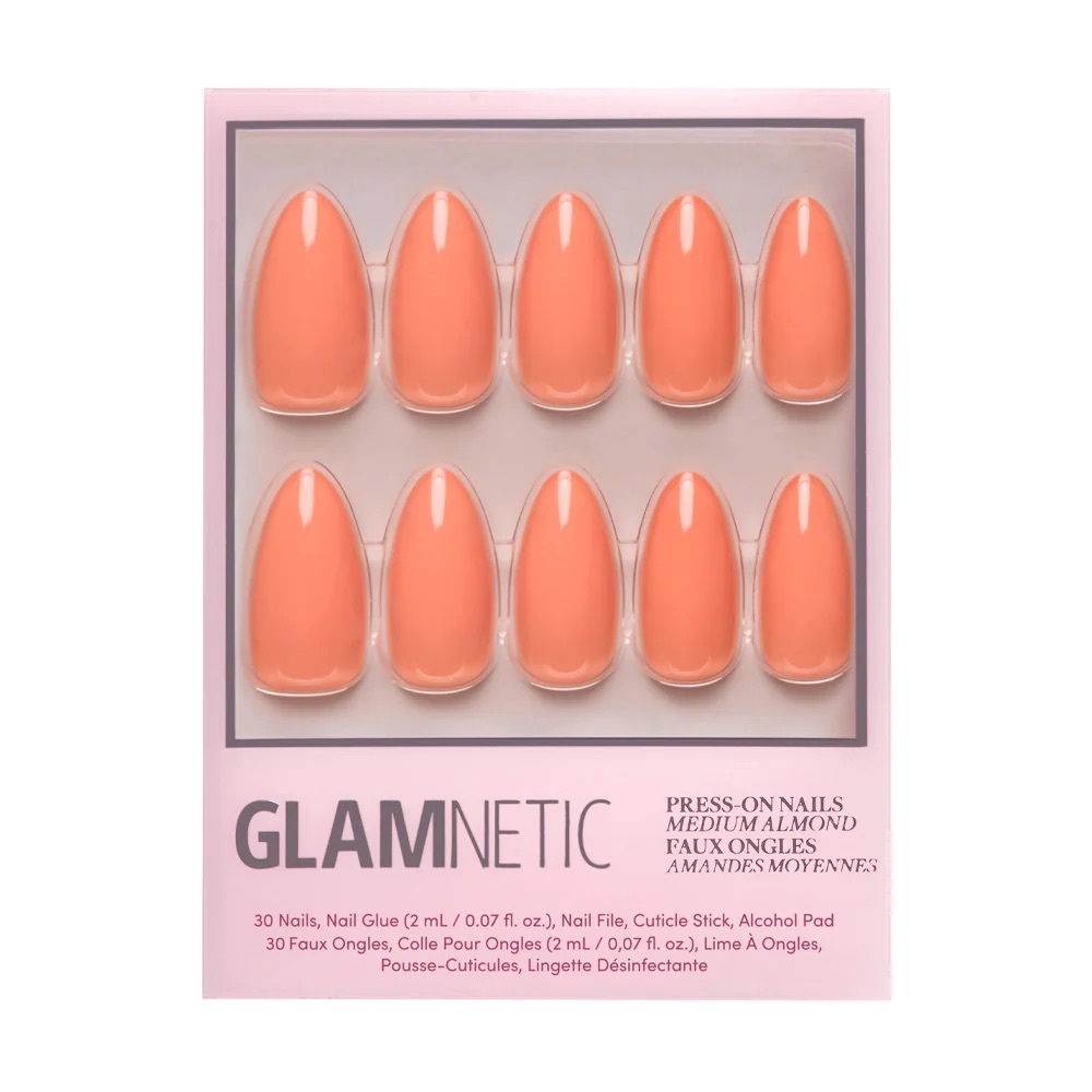 2 for $24 - Glamnetic Press On Nails - Soft Tangerine